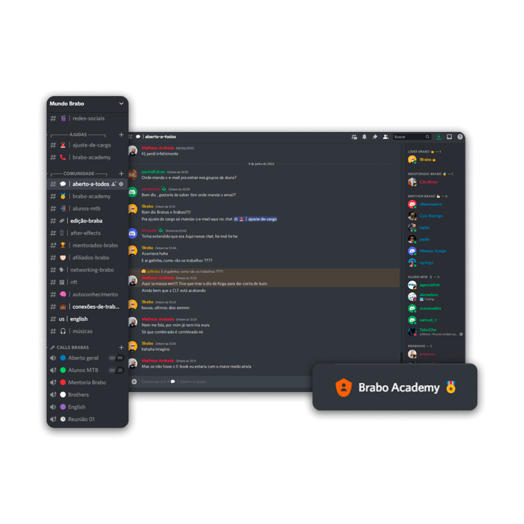 discord mundo brabo, brabo academy