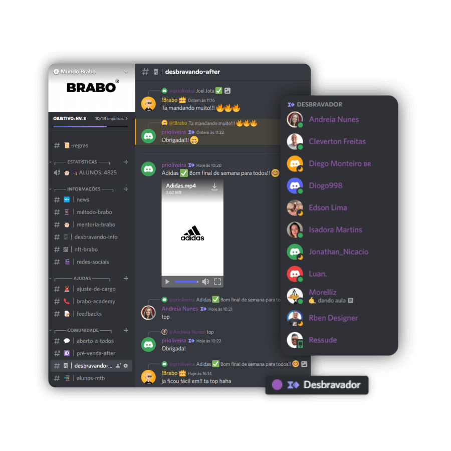 discord mundo brabo desbravando o after brabo academy